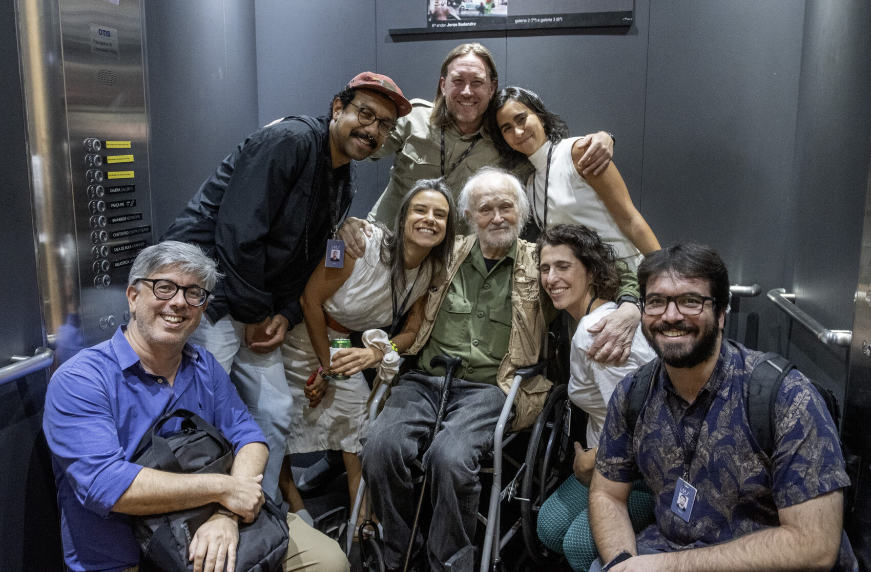 Josef Koudelka s kurátory a spolupracovníky v Brazílii